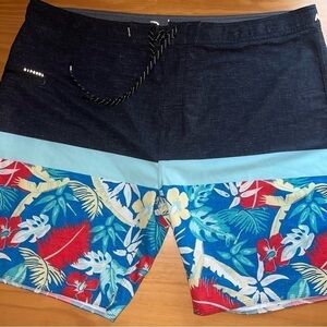 Rip Curl Mirage Boardshorts Hawaiian Swim Shorts sz 44